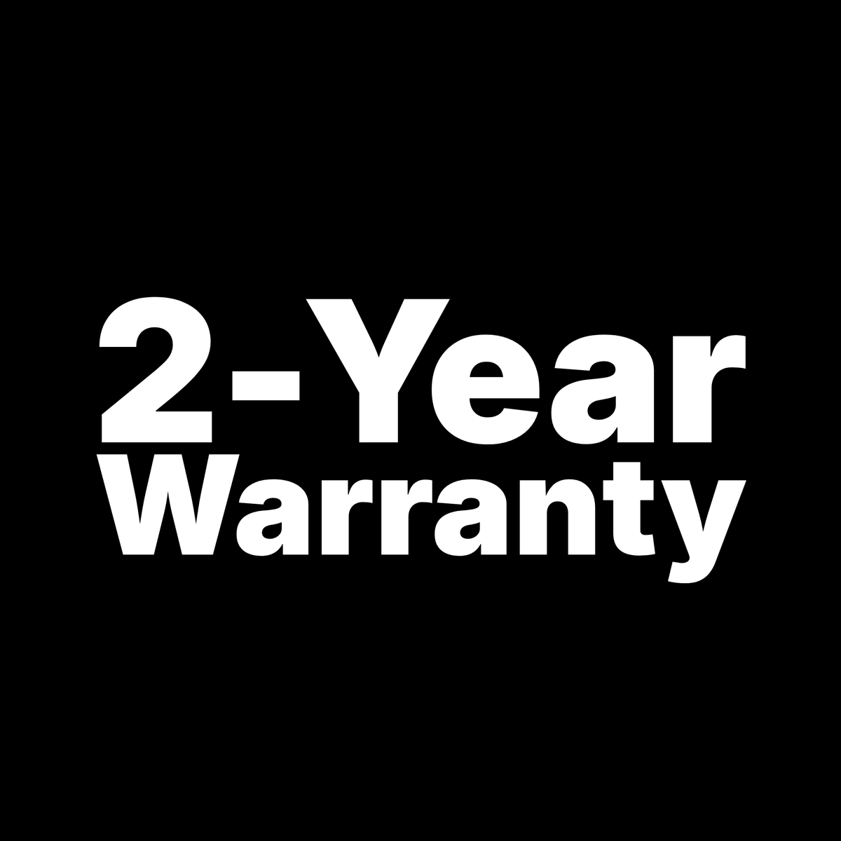 2-Year Warranty
